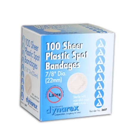 Dukal Plastic Spot Bandage Strips- .88 in. Round 7614